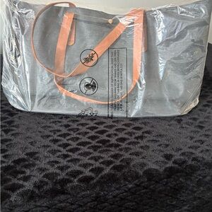 NWT Prestige Chic Black Tote with Tan Accents Large